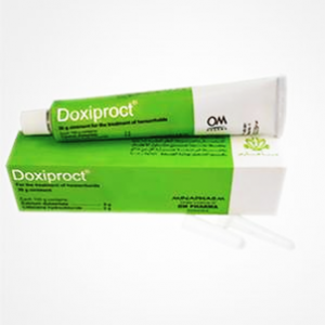 DOXIPROCT RECTAL OINTMENT ( CALCIUM DOBESILATE 40 MG + LIDOCAINE 20 MG ) 30 GM